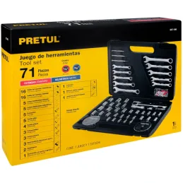 Juegos de herramientas 71 Piezas E1/4-3/8 MP Pretul 22980 Pretul-Juegos de herramientas 71 Piezas E1/4-3/8 MP Pretul 22980 Estuc