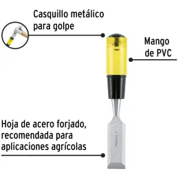 Formones 1", en acero al Carbono, FT-1 21668 Pretul Pretul-Formones 1", en acero al Carbono, FT-1 21668 Pretul Hoja de acero al 