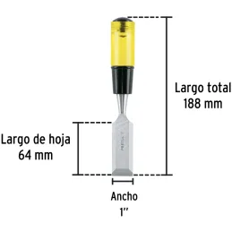 Formones 1", en acero al Carbono, FT-1 21668 Pretul Pretul-Formones 1", en acero al Carbono, FT-1 21668 Pretul Hoja de acero al 