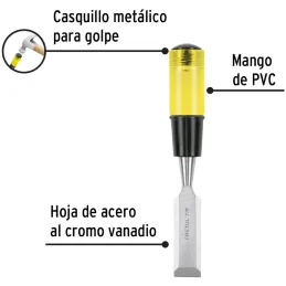 Formones 7/8", en acero al Carbono, FT-7/8 21665 Pretul Pretul-Formones 7/8", en acero al Carbono, FT-7/8 21665 Pretul Hoja de a