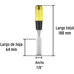 Formones 7/8", en acero al Carbono, FT-7/8 21665 Pretul Pretul-Formones 7/8", en acero al Carbono, FT-7/8 21665 Pretul Hoja de a
