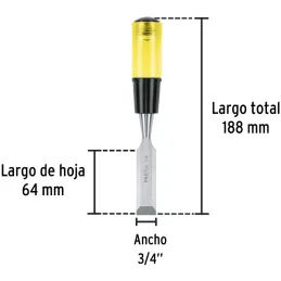 Formones 3/4", en acero al Carbono, FT-3/4 21662 Pretul Pretul-Formones 3/4", en acero al Carbono, FT-3/4 21662 Pretul Hoja de a