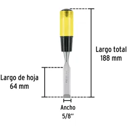 Formones 5/8", en acero al Carbono, FT-5/8 21659 Pretul Pretul-Formones 5/8", en acero al Carbono, FT-5/8 21659 Pretul Hoja de a