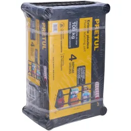 Estantes Plastico uso Pesado 4 Repisas Ventiladas 108kg Pretul 25075 Pretul-Estantes Plastico uso Pesado 4 Repisas Ventiladas 10
