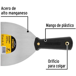Espatula Flexible 5", Hoja a todo lo largo del Mango para maxima Resistencia, ET-5F 20323 Pretul Pretul-Espatula Flexible 5", Ho