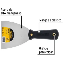 Espatula Flexible 4", Hoja a todo lo largo del Mango para maxima Resistencia, ET-4F 21517 Pretul Pretul-Espatula Flexible 4", Ho