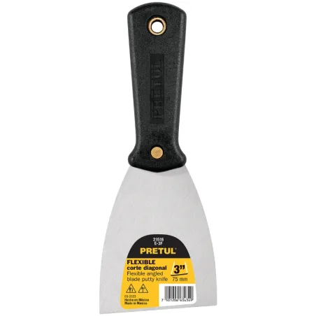 Espatula Flexible 3", Hoja a todo lo largo del Mango para maxima Resistencia, ET-3F 21516 Pretul Pretul-Espatula Flexible 3", Ho