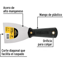 Espatula Flexible 3", Hoja a todo lo largo del Mango para maxima Resistencia, ET-3F 21516 Pretul Pretul-Espatula Flexible 3", Ho