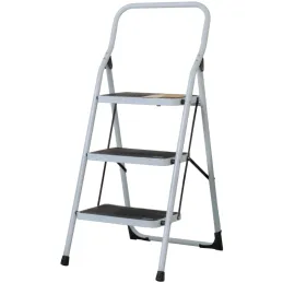 Escaleras Tubulares 3 Peldaños Plegables T3 Max2.2m P6.2kg Acero, Pretul 24120 Pretul-Escaleras Tubulares 3 Peldaños Plegables T