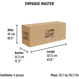 Escaleras Tubulares 3 Peldaños Plegables T3 Max2.2m P6.2kg Acero, Pretul 24120 Pretul-Escaleras Tubulares 3 Peldaños Plegables T