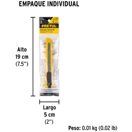 Cutter 5" 9mm Plastico Navaja de Acero, CUT-5PB 22403 Pretul Pretul-Cutter 5" 9mm Plastico Navaja de Acero, CUT-5PB 22403 Pretul