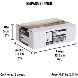 Cutter 5" 9mm Plastico Navaja de Acero, CUT-5PB 22403 Pretul Pretul-Cutter 5" 9mm Plastico Navaja de Acero, CUT-5PB 22403 Pretul