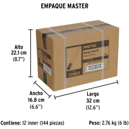 Cutter 5" 9mm Plastico Navaja de Acero, CUT-5PB 22403 Pretul Pretul-Cutter 5" 9mm Plastico Navaja de Acero, CUT-5PB 22403 Pretul
