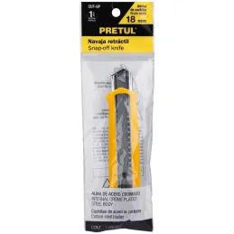 Cutter 6" 18mm con AlmaMetalica 1Navaja de Acero, Pretul CUT-6P 22396 Pretul-Cutter 6" 18mm con AlmaMetalica 1Navaja de Acero, P