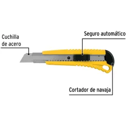 Cutter 6" 18mm con AlmaMetalica 1Navaja de Acero, Pretul CUT-6P 22396 Pretul-Cutter 6" 18mm con AlmaMetalica 1Navaja de Acero, P