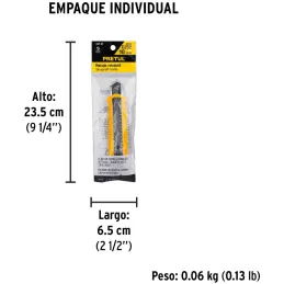 Cutter 6" 18mm con AlmaMetalica 1Navaja de Acero, Pretul CUT-6P 22396 Pretul-Cutter 6" 18mm con AlmaMetalica 1Navaja de Acero, P