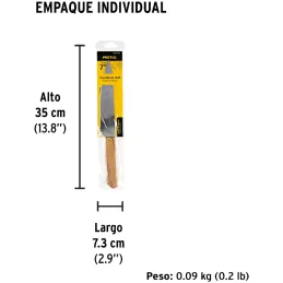 Cuchillo de Chef 7" mango de Madera, acero inoxidable, CUCH-M71 23081 Pretul Pretul-Cuchillo de Chef 7" mango de Madera, acero i