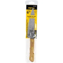 Cuchillo de Chef 6" mango de Madera, acero inoxidable, CUCH-M61 23080 Pretul Pretul-Cuchillo de Chef 6" mango de Madera, acero i