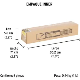 Cuchillo de Chef 5" mango de Madera, acero inoxidable, CUCH-M51 23079 Pretul Pretul-Cuchillo de Chef 5" mango de Madera, acero i