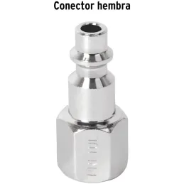 Conector Rapido de Acero Cromado Hembra, Cuerda 1/4 NPT, CORAL-HEM-1/4P 27022 Pretul Pretul-Conector Rapido de Acero Cromado Hem