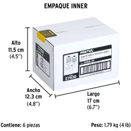 Juego de Acoples y Conectores de Acero Cromado 6 Piezas, Cuerda 1/4 NPT, CORAL-6P 27030 Pretul Pretul-Juego de Acoples y Conecto