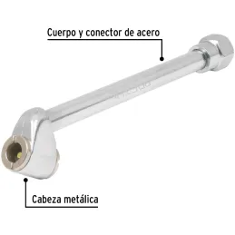 Inflador doble Cabeza Metalico, para llantas de Camion, 1/4 NPT, VAL-INF-1/4P 21694 Pretul Pretul-Inflador doble Cabeza Metalico