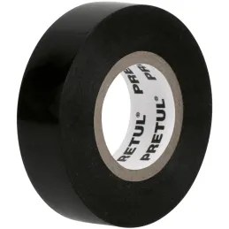 Cinta Aislantes 19mm x18m Negro acrilico E0.13mm Flexible en Blister Pretul 20523 Pretul-Cinta Aislantes 19mm x18m Negro acrilic