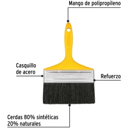 Brochas Profesionales 6" 58x16.6mm ResisteSolvente 21531 Pretul Pretul-Brochas Profesionales 6" 58x16.6mm ResisteSolvente 21531 