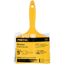 Brochas Profesionales 5" 53x16.6mm ResisteSolvente 21530 Pretul Pretul-Brochas Profesionales 5" 53x16.6mm ResisteSolvente 21530 
