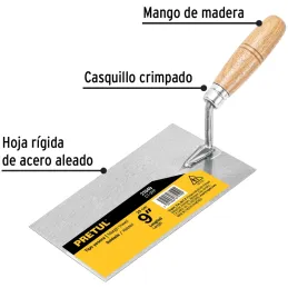 Plancha de Batir 9", Dureza 45 a 50 HRc, para Albañaleria, CT-9YP 21049 Pretul Pretul-Plancha de Batir 9", Dureza 45 a 50 HRc, p
