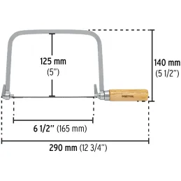 Arco de Sierra Arco Calador 6", Incluye 5 sierras, Varios Usos, ACA-6 20000 Pretul Pretul-Arco de Sierra Arco Calador 6", Incluy
