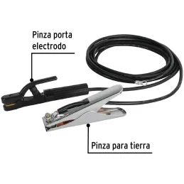 Juego Porta Electrodo y Tenaza de Tierra 300A, CT 2 m 6 AWG PE 4 m 6AWG, CAB-300P 24349 Pretul Pretul-Juego Porta Electrodo y Te