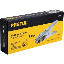 Tenaza para Tierra, en Acero Galvanizado 300A, Longitud 170mm Peso 133g, PTI-300P 24234 Pretul Pretul-Tenaza para Tierra, en Ace