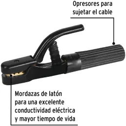 Tenaza Porta Electrodo Capacidad 300A, 465g Longitud 253mm Cable Calibre 2 AWG, PPE-500P 24233 Pretul Pretul-Tenaza Porta Electr