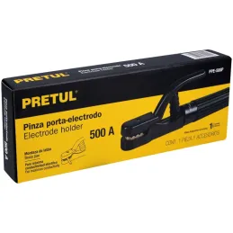 Tenaza Porta Electrodo Capacidad 300A, 465g Longitud 253mm Cable Calibre 2 AWG, PPE-500P 24233 Pretul Pretul-Tenaza Porta Electr