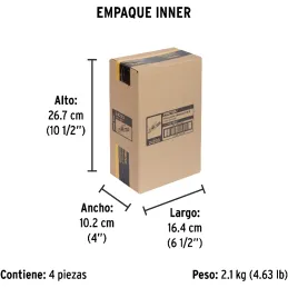 Tenaza Porta Electrodo Capacidad 300A, 465g Longitud 253mm Cable Calibre 2 AWG, PPE-500P 24233 Pretul Pretul-Tenaza Porta Electr