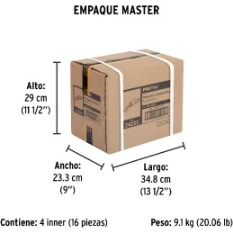 Tenaza Porta Electrodo Capacidad 300A, 465g Longitud 253mm Cable Calibre 2 AWG, PPE-500P 24233 Pretul Pretul-Tenaza Porta Electr