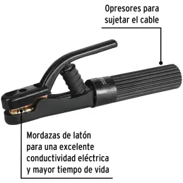 Tenaza Porta Electrodo Capacidad 300A, 345g Longitud 233mm Cable Calibre 3 AWG, PPE-300P 24232 Pretul Pretul-Tenaza Porta Electr
