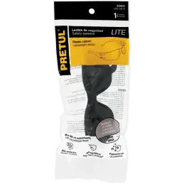 Lentes de Seguridad Gris, 100% Policarbonato con UV Antirayadura, LEN-SN-P 20402 Pretul Pretul-Lentes de Seguridad Gris, 100% Po