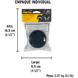 Cartucho de Repuesto Vapores Organicos para Respirador RES-1-P RES-2-P, CF-VO-P 23392 Pretul Pretul-Cartucho de Repuesto Vapores