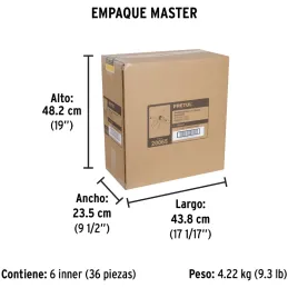 Aspersor Plastico 3 Brazos de Aluminio 3/4", Alcance 5m, 50 PSI, Area 360, REG-3 20065 Pretul Pretul-Aspersor Plastico 3 Brazos 