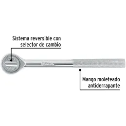 Ratchet de Cabeza Redonda E3/8" acero al carbono Pretul 21160 Pretul-Ratchet de Cabeza Redonda E3/8" acero al carbono Pretul 211