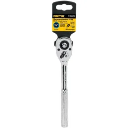 Ratchet de Liberacion Rapida, Cabeza de Pera, E3/8" acero al carbono Pretul 21161 Pretul-Ratchet de Liberacion Rapida, Cabeza de