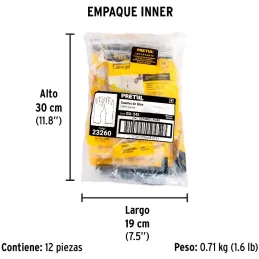Guantes de Latex Talla M Afelpado para limpieza Pretul 23260 Pretul-Guantes de Latex Talla M Afelpado para limpieza Pretul 23260