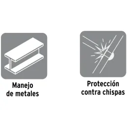 Guantes de Carnaza Unitalla con puño corto de seguridad, para soldadura y Mantenimiento Pretul 23262 Pretul-Guantes de Carnaza U