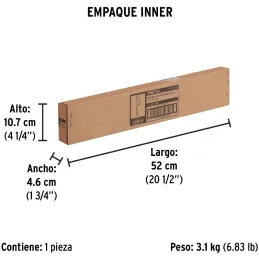 Llave Stilson 24" A64mm, STI-24P 22015 Pretul Pretul-Llave Stilson 24" A64mm, STI-24P 22015 Pretul Mordaza ajustable, forjada en