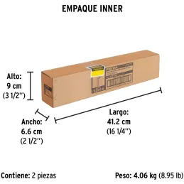 Llave Stilson 18" A51mm, STI-18P 22014 Pretul Pretul-Llave Stilson 18" A51mm, STI-18P 22014 Pretul Mordaza ajustable, forjada en