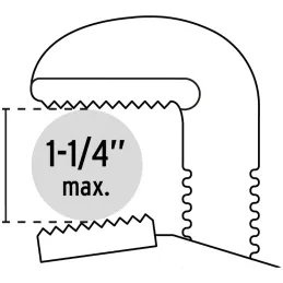 Llave Stilson 12" A32mm, STI-12P 22012 Pretul Pretul-Llave Stilson 12" A32mm, STI-12P 22012 Pretul Mordaza ajustable, forjada en