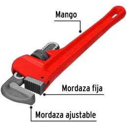 Llave Stilson 10" A25mm, STI-10P 22011 Pretul Pretul-Llave Stilson 10" A25mm, STI-10P 22011 Pretul Mordaza ajustable, forjada en