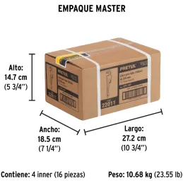 Llave Stilson 10" A25mm, STI-10P 22011 Pretul Pretul-Llave Stilson 10" A25mm, STI-10P 22011 Pretul Mordaza ajustable, forjada en